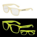 Yellow Glow in the Dark Glasses